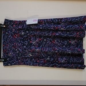 NWT Lularoe Slinky Material Azure Midi Skirt - Medium